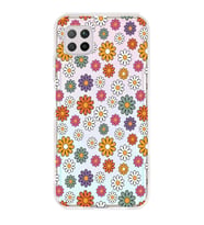 Huawei P40 Lite Uyumlu Çiçek Desenli Şeffaf Telefon Kılıfı