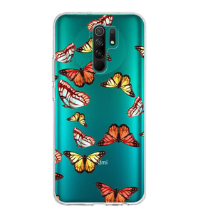 PrintiFy Xiaomi Redmi 9 ile Uyumlu 1mm Slim Fit Water Color 2 Baskılı Şeffaf  Kılıf