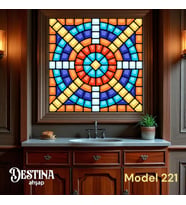 Destina Ahşap Mandala Boyama Seti- Ahşap Boyama-Model 221