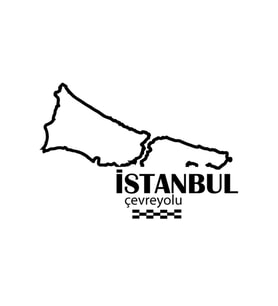 Istanbul Çevreyolu Sticker 12*9 Cm