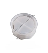 SİLİKON KALIP TAŞ TOZU İTHAL YAN ÇİZGİLİ DEKORATİF SAKSI MUMLUK KALIBI EPOKSİ REÇİNE HB285-0154 (Beyaz)