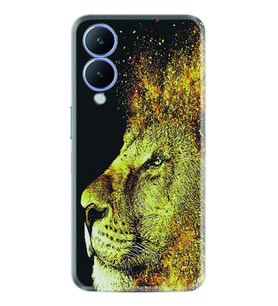 Vivo Y17S Kılıf Resimli Desenli Baskılı Silikon Leon 1323