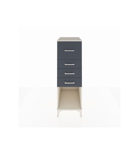 Kronos Dolap 4 Çekmeceli 44x59x134 Aytaşı-Antrasit