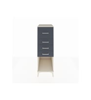 Kronos Dolap 4 Çekmeceli 44x59x134 Aytaşı-Antrasit