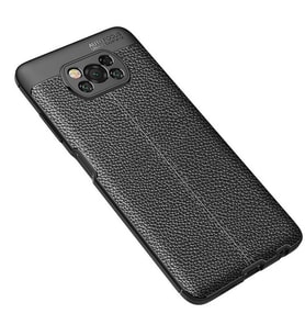 Xiaomi Poco X3 Kılıf Pu-Deri Leather Pu Serisi Esnek Soft Ultra Protection (Siyah)