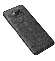 Xiaomi Poco X3 Kılıf Pu-Deri Leather Pu Serisi Esnek Soft Ultra Protection (Siyah)