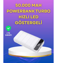 Lightning Ve Type-c Girişli 50000mah Powerbank