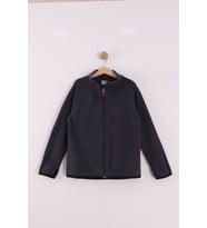 Monox Çocuk Unisex Parmak Geçmeli Polar Ceket (Füme)