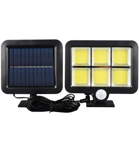 120 Cob Led Solar Panelli 3 Modlu Duvar Lambası