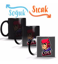 Brawl Stars Colt Skin Sihirli Kupa Bardak Porselen