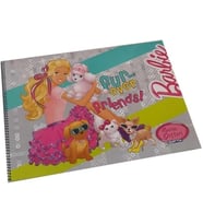 50930 Resim Defteri 25X35 Barbıe Spiralli Karton 15 Yaprak 5452