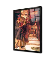 Lawrance Alma Tadema Çerçeveli Cam Tablo