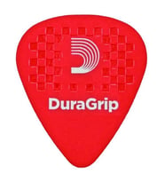 Planet Waves 7DRD1-10 Duralin Duragrip Çok İnce (Super Light) Gitar Penası - Kırmızı (10'lu Paket - Profesyonel)  Kaydırmaz Yapı, Üstün Esneklik ve Akıcı Ritim Performansı