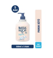Le Petit Marseillais Nemlendirici Sıvı Sabun Pamuk Sütü 500 ml x5 Avantajlı Paket
