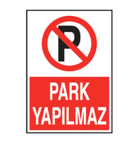Park Yapılmaz Metal Uyarı Levhası