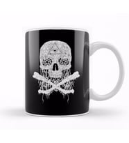Awesome & Creepy Melting Skull Bones Kupa Bardak Porselen