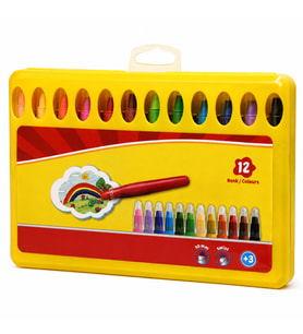 Jel Crayon 12 Renk PP Box