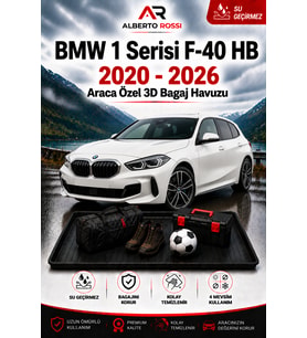 BMW 1 Serisi F-40 HB 2020 - 2026 Araca Özel 3D Bagaj Havuzu