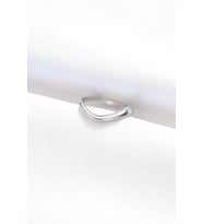 Yassı Silver Renk Ayarlanabilir Yüzük 5886