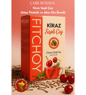 Fitchoy - Kiraz Saplı Çay 90 Gr × 45 Adet (Altın Otu & Mısır Püskülü İlaveli)
