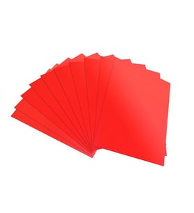Lino Aynalı (Metalik) Karton 10'lu 50x70 cm KIRMIZI 