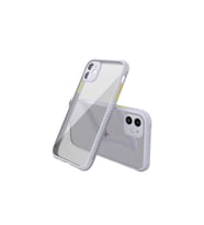 Newface Apple iPhone 12 Mini Kılıf Miami Şeffaf Silikon - Lila