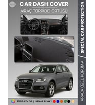 AUDİ Q5 (2008-2017) Torpido Örtüsü Ön Göğüs Koruma Torpido Koruma Araca Özel Kaymaz Kolay Montaj