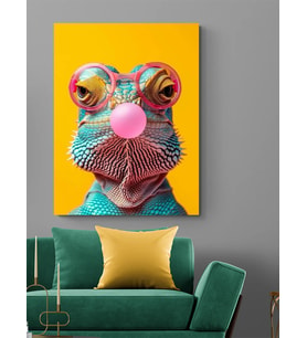BUKALEMUN POP ART KANVAS TABLO RESTORAN EV DUVAR SALON OFİS HEDİYELİK DEKARASYON SÜSÜ ÖLÇÜ SEÇİNİZ