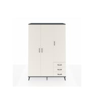 Hyperion Gardrop 6 Raflı 3 Çekmeceli Tek Askılı 132x44x195 Antrasit-Aytaşı