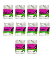 Naksan Arma Şeffaf Naylon 2 lik 23x36 Cm. Bakkaliye Poşeti Torbası - 1 Kg. - Ort. 190 Adet - 10 Paket (Beyaz)