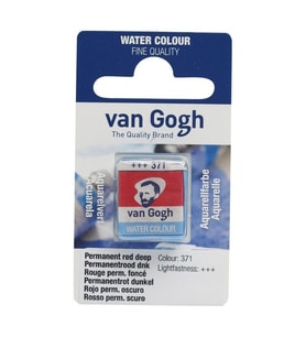 Talens Van Gogh 1/2 Tablet Sulu Boya 371 Permanent Red Deep 