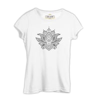 Tattoo - Flower Beyaz Kadın Tshirt