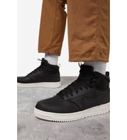 Nike Court Vision Mid Winter Leather Unisex Sneaker Hakiki Deri Günlük Spor Ayakkabı Füme