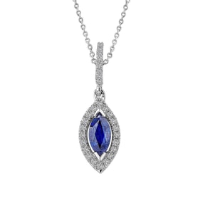 Markiz Safir Kolye