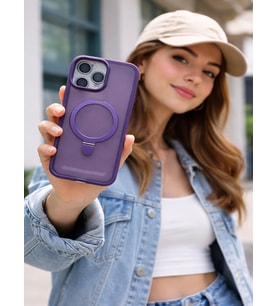 Mmc Trend İphone 14 PRO MAX Lensli Telefon Kılıfı (Lila)