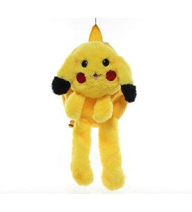 Peluş Işıklı Oynar Kulaklı Pikachu Sırt Çantası