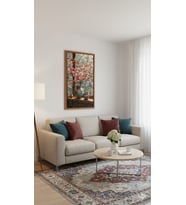 YAĞMURLU BAHAR Rulo Tuval Üzeri Canvas Baskı – Premium Çözünürlük, Çerçevesi (Çok Renkli)