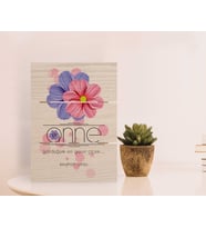 BK Gift Kişiye Özel Anne Anlam Tasarımlı Otantik Masaüstü Ahşap Palet Çerçeve-10 (Beyaz)