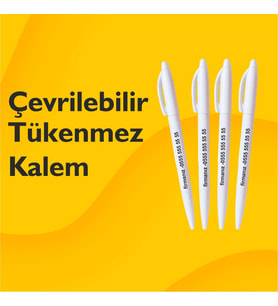 Tükenmez Kalem - 100 Adet Tek Yön Baskılı