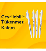 Tükenmez Kalem - 100 Adet Tek Yön Baskılı