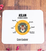 Kişiye Özel Aslan Burcuna Hediye Mouse Pad