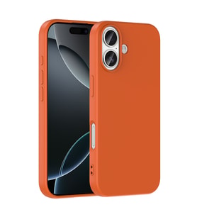 Apple iPhone 17 Uyumlu Kılıf Zore Mara Lansman Kapak (Turuncu)