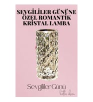 Mey İthalat® Sevgililer Gününe Özel Romantik Kristal Gece Lambası Sevgiliye Hediye