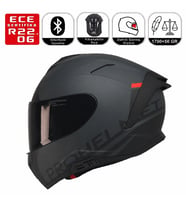 X340 Thunder Motosiklet Kaskı Spoiler Mod Güneş Vizörlü Full Face Kask