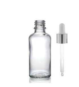 30ml şeffaf cam damlalıklı, 12 adet, Gümüş Kapak Beyaz Emzik, Ecza şişesi, Damlalıklı şişe, propolis şişesi, damlatmalı şişe, saç serum şişesi, ecza şişesi