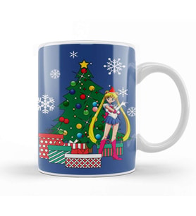 Sailor Moon Around The Christmas Tree Kupa Bardak Porselen