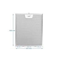 Siemens LC64PCC50T Uyumlu Davlumbaz Metal Yağ Filtresi 25x30 Cm Tırnaklı