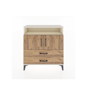 Arges Şifonyer 3 Raflı 2 Çekmeceli 2 Kapaklı 88x30x96 Aytaşı-Çam