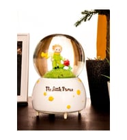 The Little Prince Küçük Prens Renk Değiştiren Işıklı Müzikli Kar Taneli Orta Boy Kar Küresi Model 2