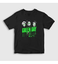 Presmono Unisex Çocuk Siyah Uno Green Day T-Shirt 55923tt